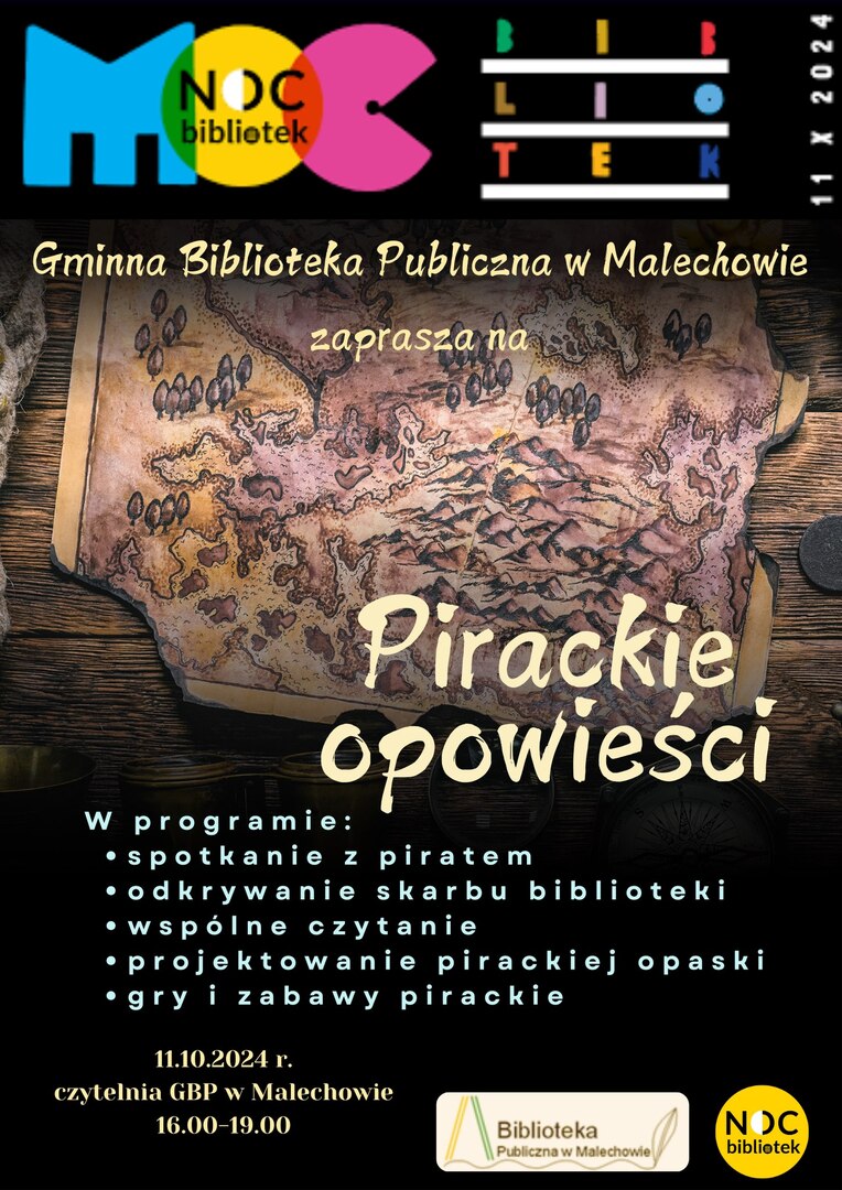 Noc Bibliotek - plakat