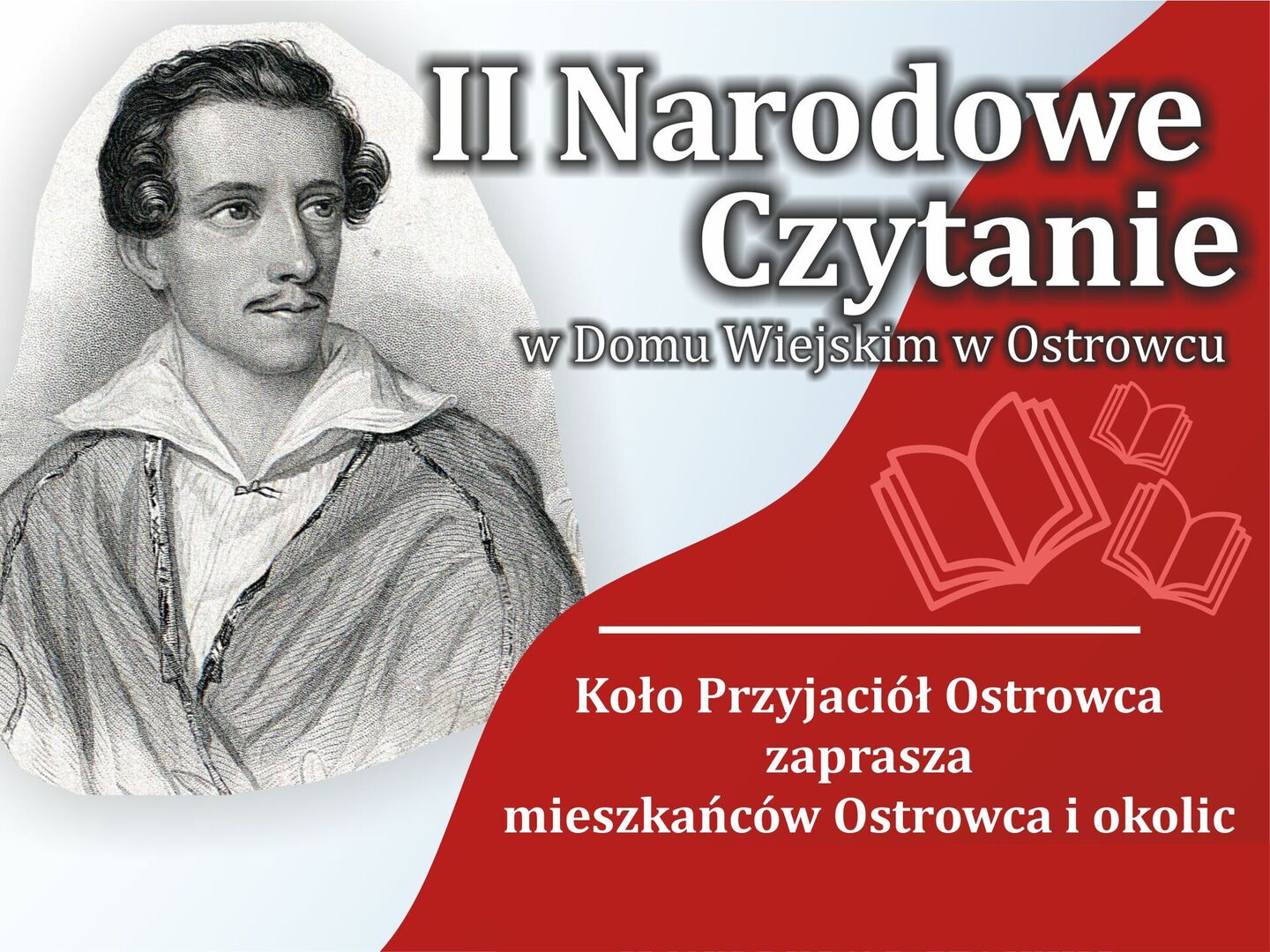 Narodowe Czytanie w Ostrowcu - plakat