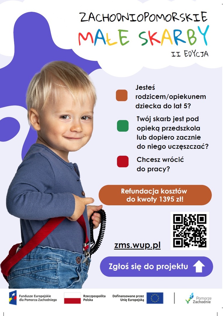 Plakat programu Zachodniopomorskie Małe Skarby II