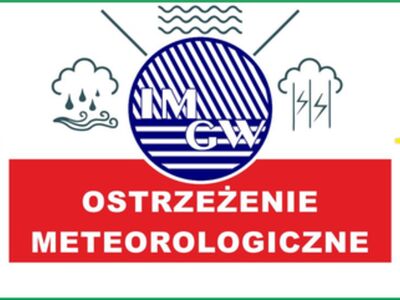 Ostrzeżenia meteorologiczne - ikona dekoracyjna.