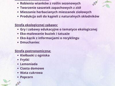 Piknik ekologiczny w Bartolinie - plakat 1