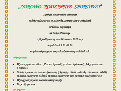 Festyn Rodzinny w SP Bobolice