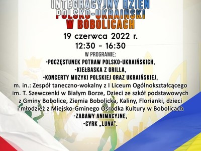 INTEGRACYJNY DZIEŃ POLSKO -UKRAIŃSKI W BOBOLICACH