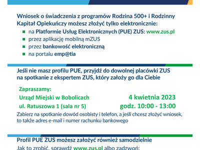 Punkt Mobilny ZUS w Bobolicach