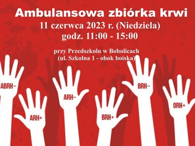 Ambulansowa zbiórka krwi.