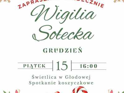 Wigilia Sołecka w Sołectwie Głodowa