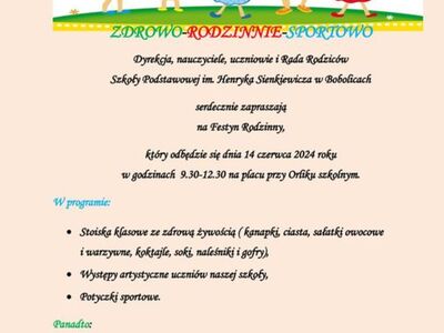 Festyn Rodzinny w SP Bobolice