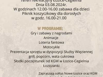 PIKNIK RODZINNY SOŁECTWA NOWE ŁOZICE