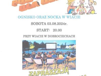 KINO PLENEROWE POD CHMURKĄ W DOBROCIECHACH