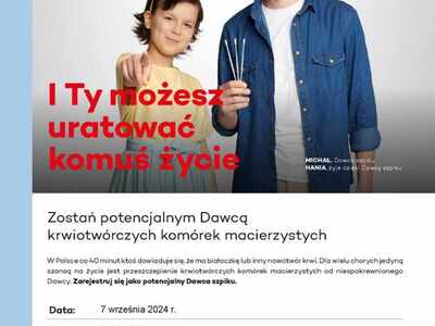 Zostań dawcą szpiku