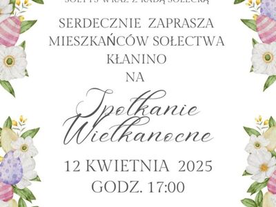Spotaknie wielkanocne w Kłaninie