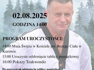 Sołtys Krzysztof Żeromski wraz Radnym Rady Miejskiej w Bobolicach Sebastianem Pawlikiem serdecznie zUroczystość Nadania Imienia Świetlicy Wiejskiej w Kurowie imienia Krzysztofa Pajewskiego