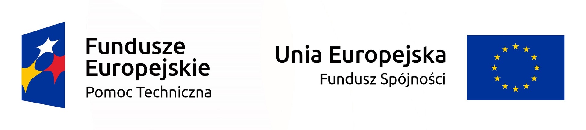 LogaFundusze Europejskie Pomoc technicznaorazUnia Europejska Fundusz Spójności [2304x511]