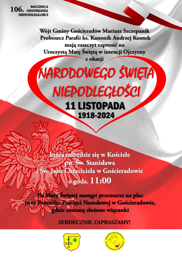 Zdjęcie plakatu z flagą Polski