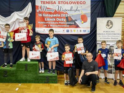 Zdjęcie z wyników 3. Otwartego Turnieju Tenisa Stołowego „Mamy Niepodległą”
