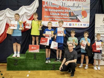 Zdjęcie z wyników 3. Otwartego Turnieju Tenisa Stołowego „Mamy Niepodległą”