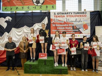 Zdjęcie z wyników 3. Otwartego Turnieju Tenisa Stołowego „Mamy Niepodległą”