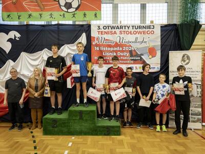 Zdjęcie z wyników 3. Otwartego Turnieju Tenisa Stołowego „Mamy Niepodległą”