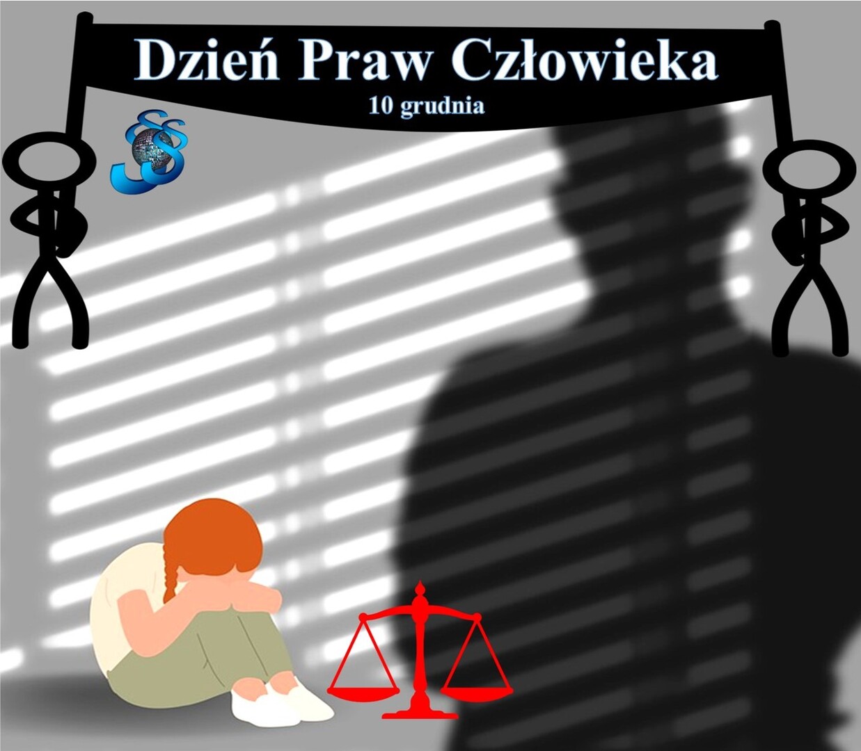 Zdjęcie z grafika z płaczącym dzieckiem