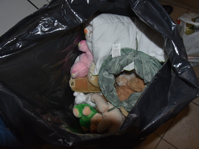Zdjęcie z akcji zbiórki karmy dla Przytuliska w Rachowie