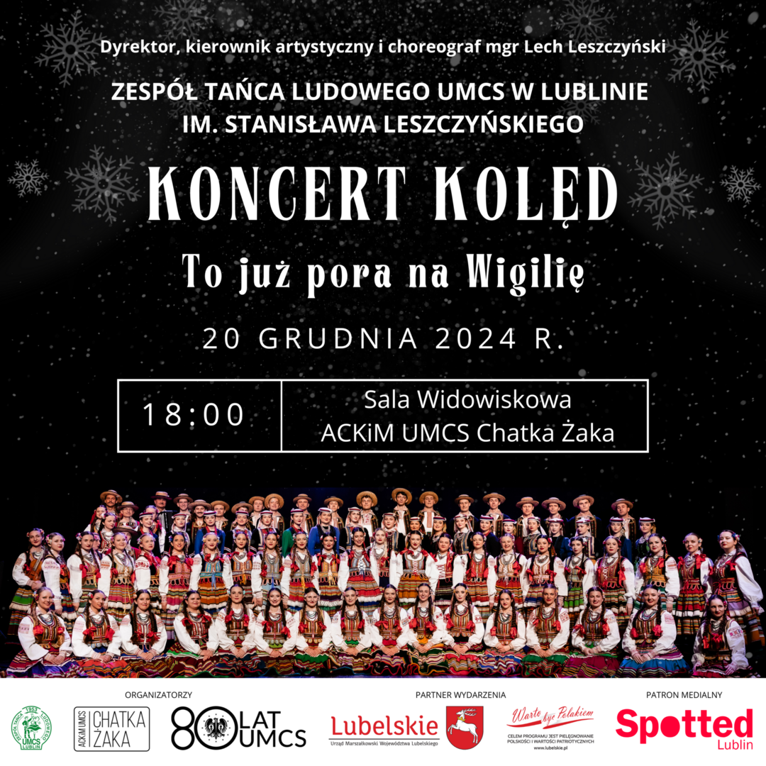 Zdjęcie plakatu koncertu Wigilijnego