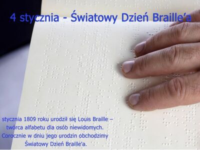Zdjęcie języka Braille'a
