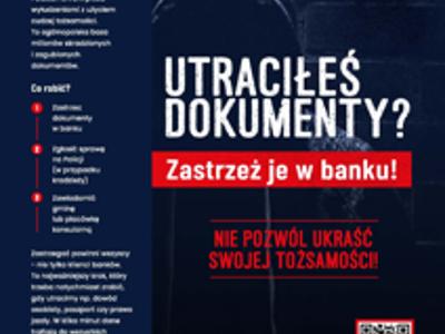 Zdjęcie plakatu dotyczacego Kampanii informacyjnej Systemu DOKUMENTY ZASTRZEŻONE