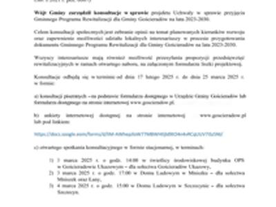 Obraz/skan dokumentu zawierającego treść ogłoszenia