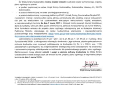 Zdjęcie ogłoszenia o przyst POG Gościeradów