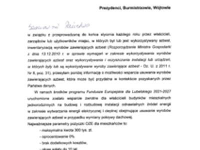 Obraz/skan dokumentu zawierającego treść informacji strona 1