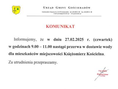 Obraz/skan dokumentu zawierającego treść komunikatu