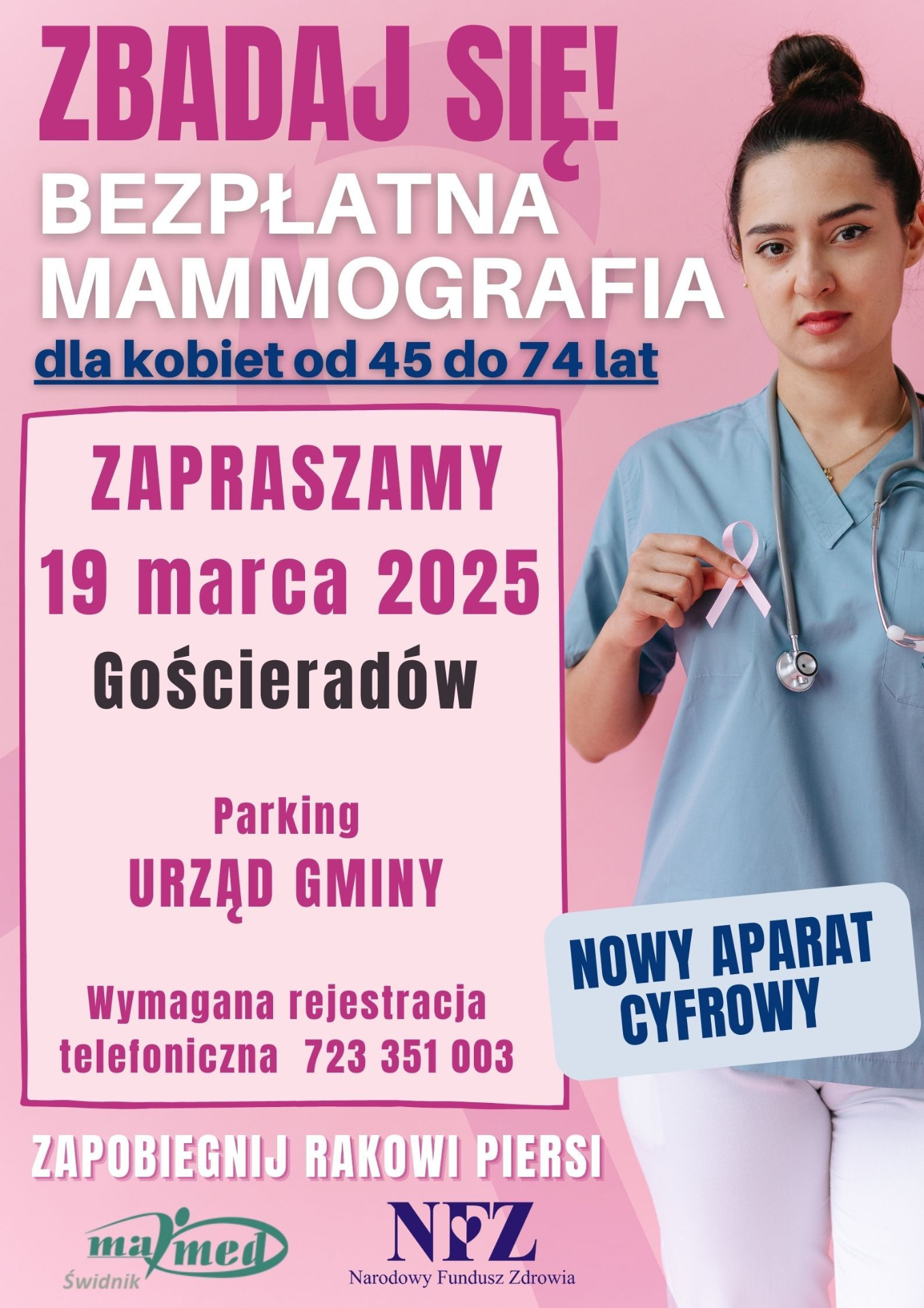 Zdjęcie plakatu z kobietą