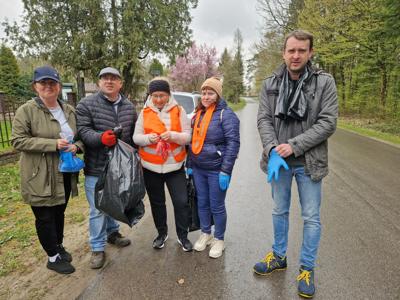 Zdjęcie ze sprzątania gminy Gościeradów