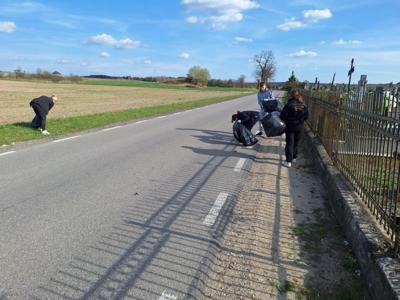 Zdjęcie ze sprzątania gminy Gościeradów
