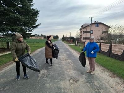 Zdjęcie ze sprzątania gminy Gościeradów