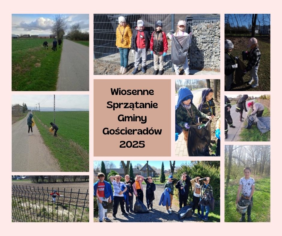 Zdjęcie ze sprzątania gminy Gościeradów