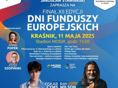 Zdjęcie plakatu Finału Dni Funduszy Europejskich w Kraśniku