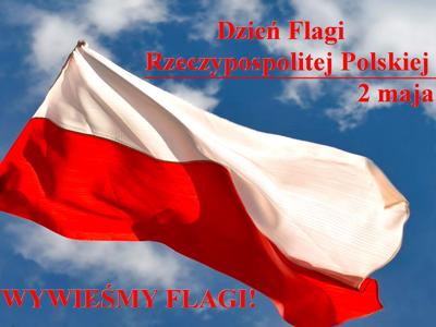 Zdjęcie flagi Polski w tle nieba