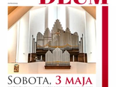 Zdjęcie plakatu dotyczacego koncertu organowego "Laudamus Deum"