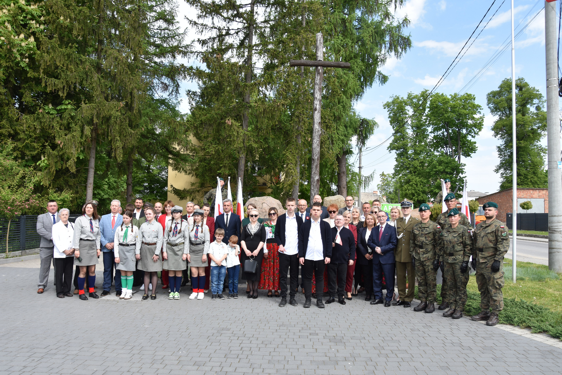 Zdjęcie ze Święta Konstytucji w gminie Gościeradów