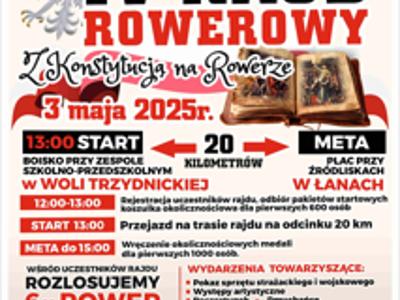 Zdjęcie plakatu IV Rajdu Rowerowego Z Konstytucją na rowerze