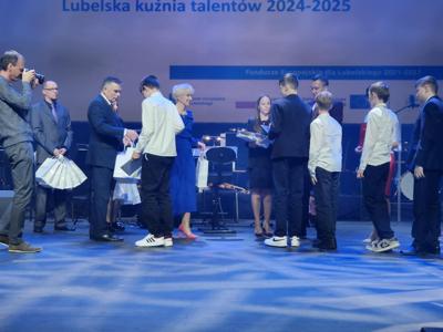 Zdjęcie z uroczystej gali rozdania stypendii Marszałka Województwa Lubelskiego