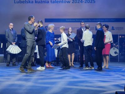 Zdjęcie z uroczystej gali rozdania stypendii Marszałka Województwa Lubelskiego