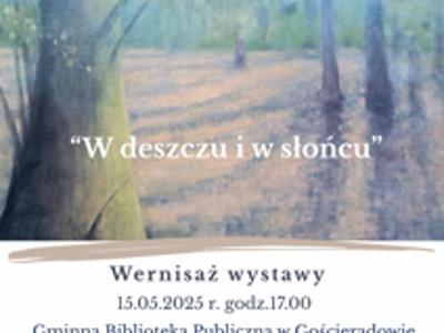 Zdjęcie plakatu - zaproszenia na wystawę Jolanty Witek