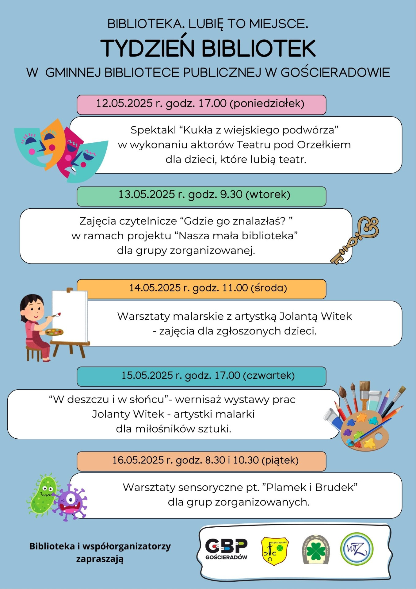 Zdjęcie plakatu “Biblioteka. Lubię to miejsce” TYDZIEŃ BIBLIOTEK w w GBP w Gościeradowie