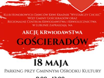 Zdjęcie plakatu Akcji Krwiodawstwa 18.05.25 r.