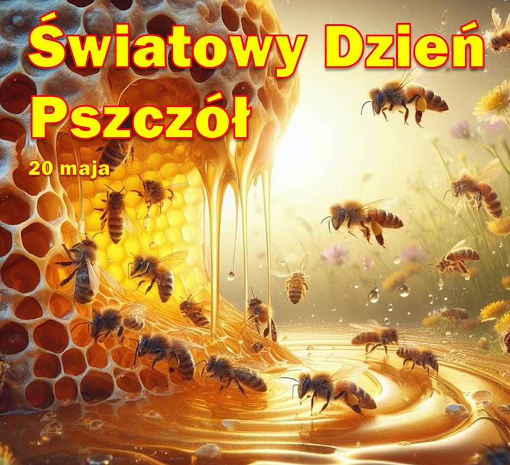 Zdjęcie pszczół i miodu
