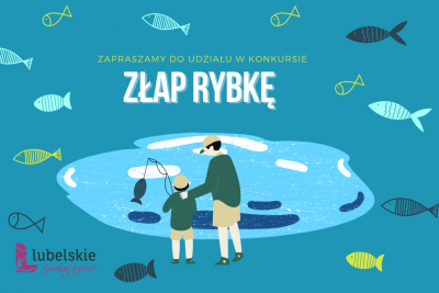 Zdjęcie grafiki ryb i ludzi