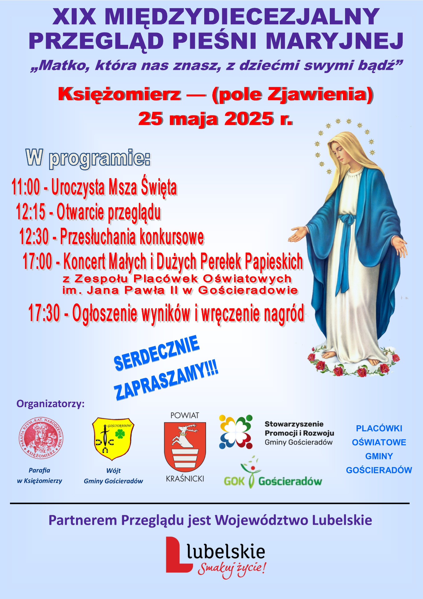 Zdjęcie plakatu z Matką Boską