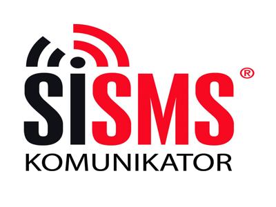 Logho systemu SiSMS (zawiera napis SiSMS oraz KOMUNIKATOR).